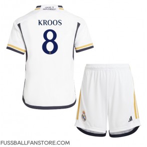 Real Madrid Toni Kroos #8 Replik Heimtrikot Kinder 2023-24 Kurzarm (+ Kurze Hosen)